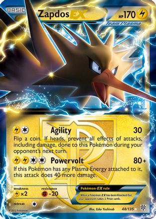 Zapdos EX (Team Plasma) 048  - Holofoil - Ultra Rare