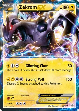Zekrom EX 052/113  - Holofoil - Ultra Rare