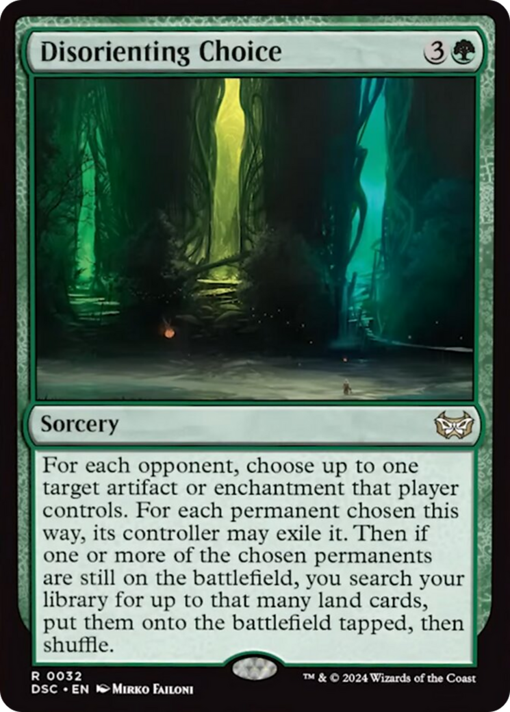 Disorienting Choice (DSC-032) - Duskmourn: House of Horror Commander