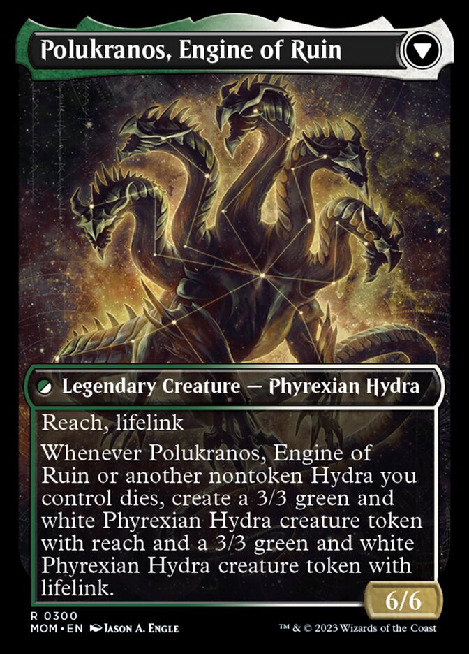 Polukranos Reborn // Polukranos, Engine of Ruin (Showcase Planar Booster Fun) [Marche de la machine] 