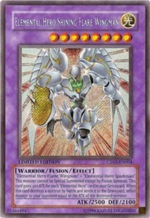 Elemental HERO Shining Flare Wingman [CT03-EN004] Secret Rare