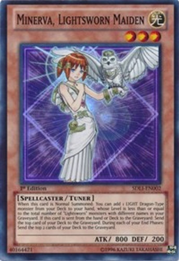 Minerva, Lightsworn Maiden (SDLI-EN002) - Super Rare