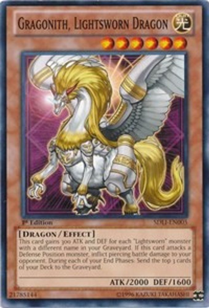 Gragonith, Lightsworn Dragon (SDLI-EN005) - Common