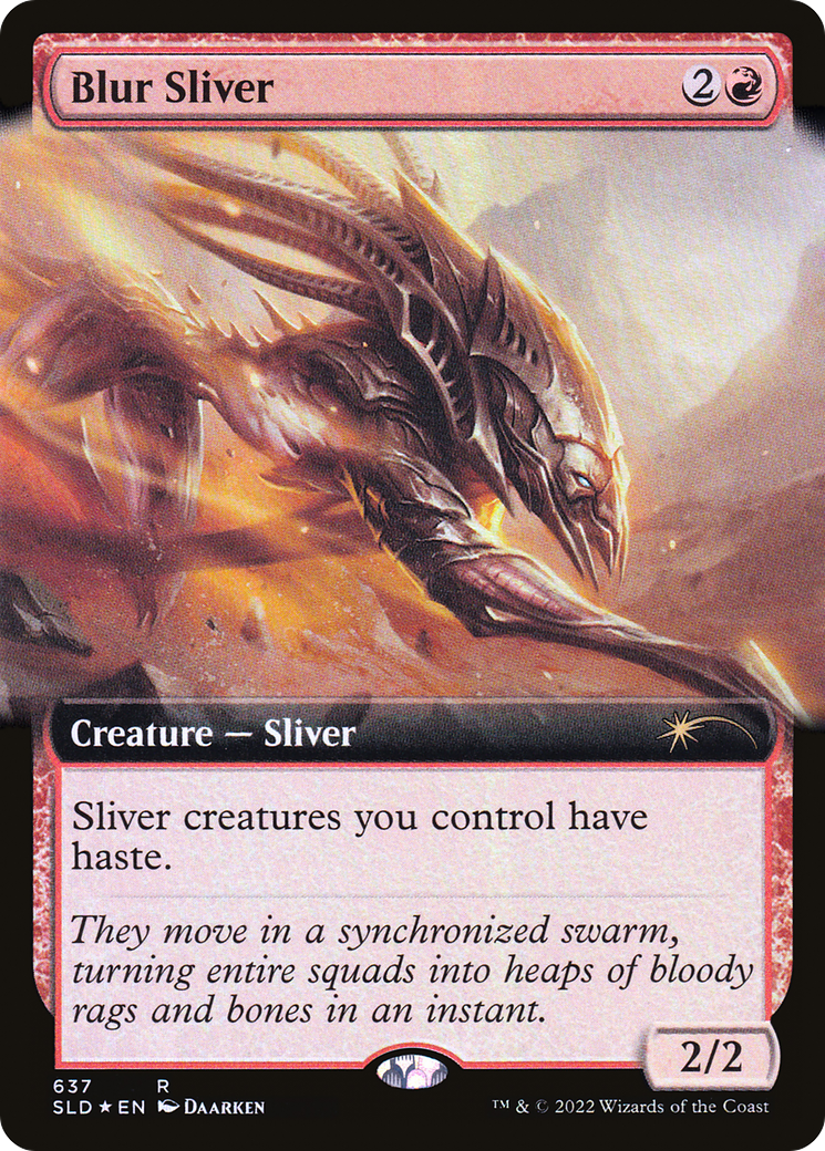 Blur Sliver (Art étendu) [Promos Secret Lair Drop] 