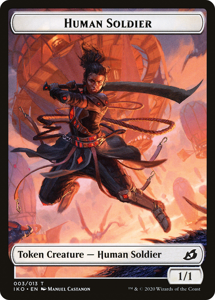 Human Soldier (IKO-003) - Ikoria: Lair of Behemoths Tokens