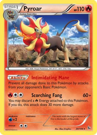 Pyroar 020  - Holofoil - Holo Rare