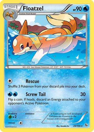 Floatzel 029  - Rare