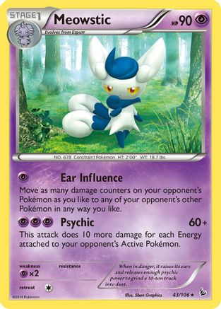Meowstic 043  - Rare