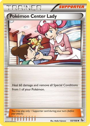Pokemon Center Lady 093  - Uncommon