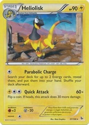 Heliolisk - 37/106 (XY Flashfire)/106  - Holofoil - Holo Rare