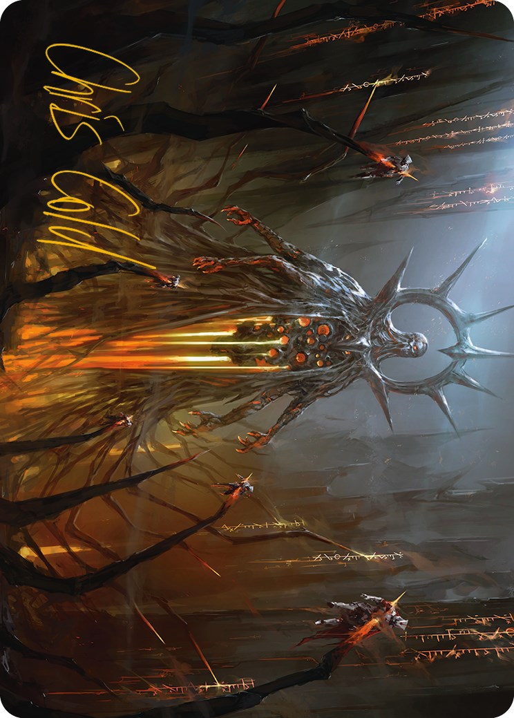 Solphim, Mayhem Dominus Art Card (Signature estampillée or) [Phyrexia : All Will Be One Art Series] 