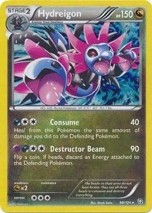 Hydreigon - 98/124 (Cracked Ice Holo)/124  - Holofoil - Holo Rare