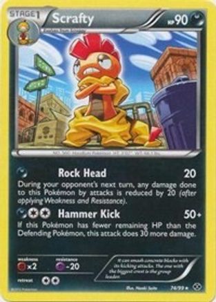Scrafty - 74/99(Next Destinies)/099  - Rare
