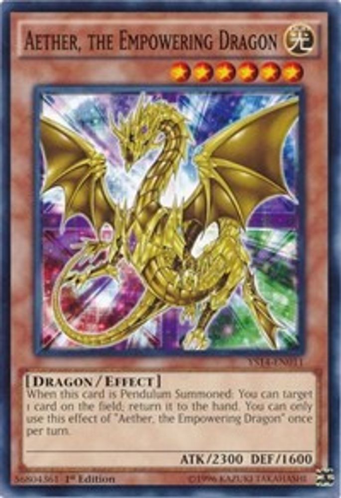 Aether, the Empowering Dragon (YS14-EN011) - Common