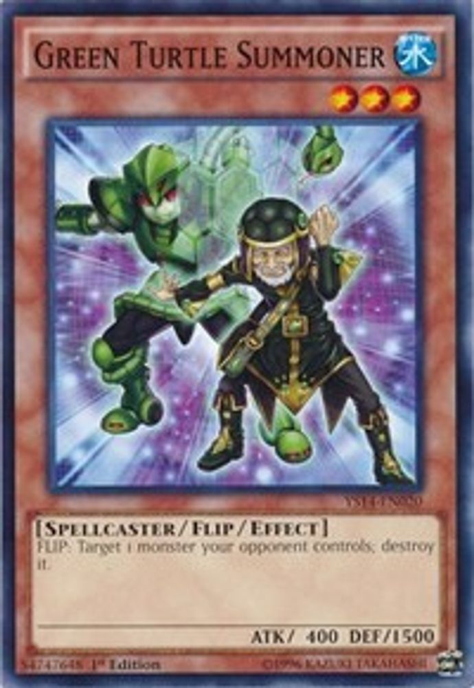 Green Turtle Summoner (YS14-EN020) - Common