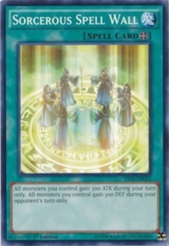 Sorcerous Spell Wall (YS14-EN021) - Common