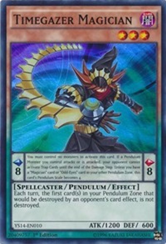 Timegazer Magician (YS14-EN010) - Super Rare