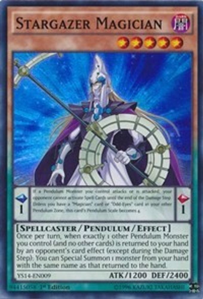 Stargazer Magician (YS14-EN009) - Super Rare