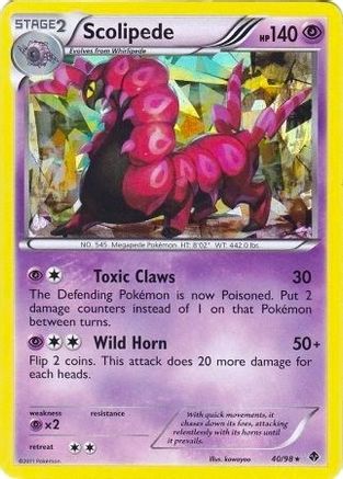 Scolipede - 40/98 (BW Emerging Powers)/098  - Holofoil - Holo Rare