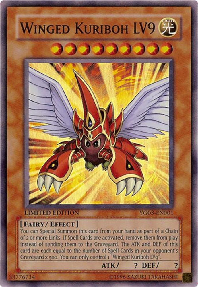 Winged Kuriboh LV9 (YG03-EN001) - Ultra Rare