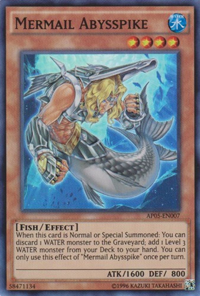 Mermail Abysspike (AP05-EN007) - Super Rare