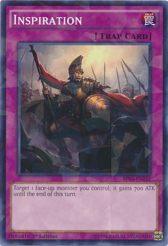 Inspiration (Shatterfoil) (BP03-EN232) - Shatterfoil Rare