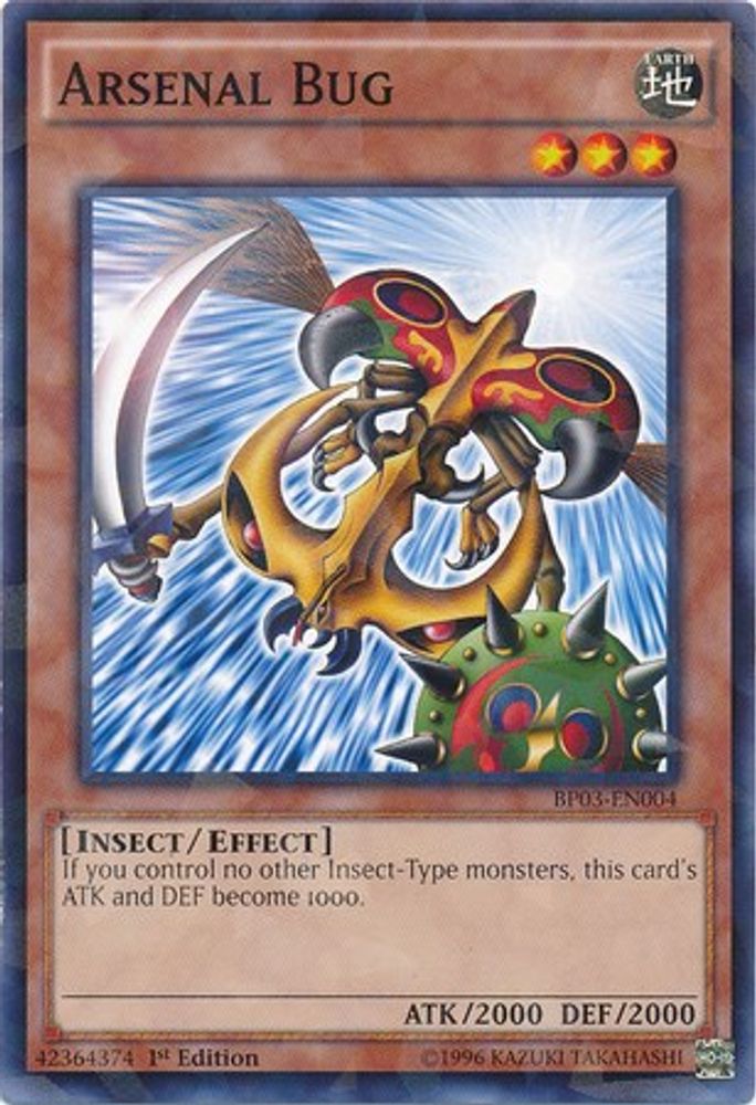Arsenal Bug (Shatterfoil) (BP03-EN004) - Shatterfoil Rare