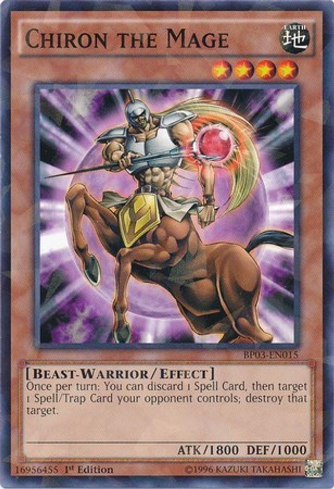 Chiron the Mage (Shatterfoil) (BP03-EN015) - Shatterfoil Rare