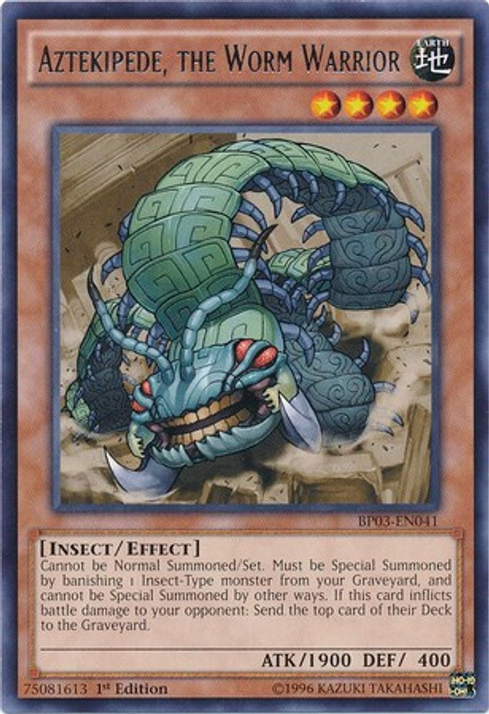 Aztekipede, the Worm Warrior (BP03-EN041) - Rare