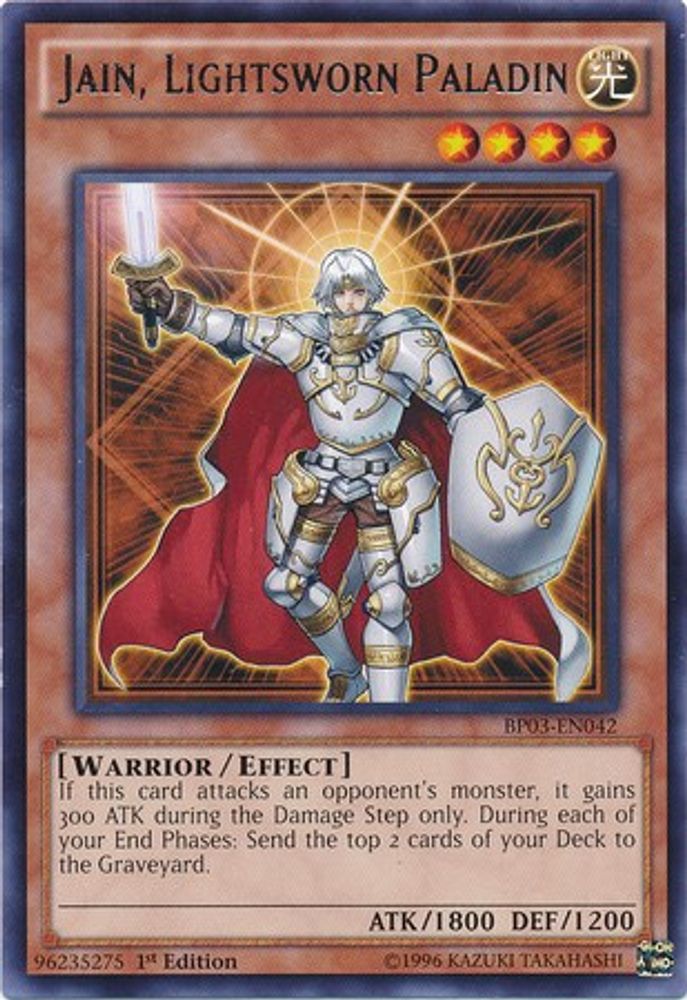 Jain, Lightsworn Paladin (BP03-EN042) - Rare