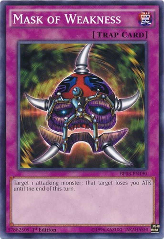 Mask of Weakness (BP03-EN190) - Common