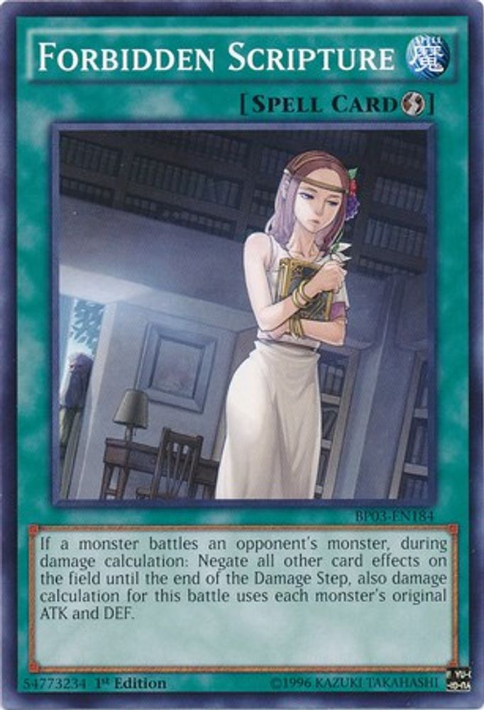 Forbidden Scripture (BP03-EN184) - Common