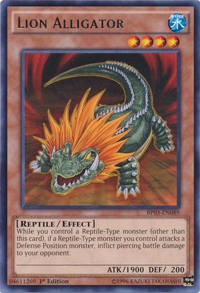 Lion Alligator (BP03-EN089) - Rare
