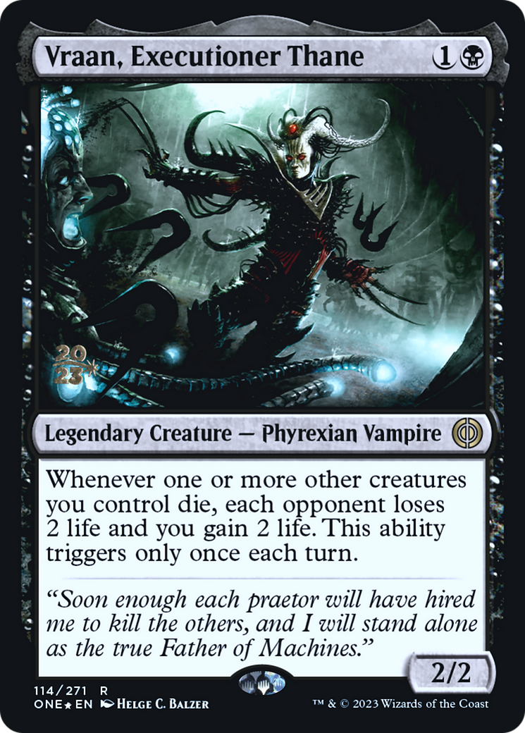 Vraan, bourreau Thane [Phyrexia : All Will Be One Promos Avant-première] 