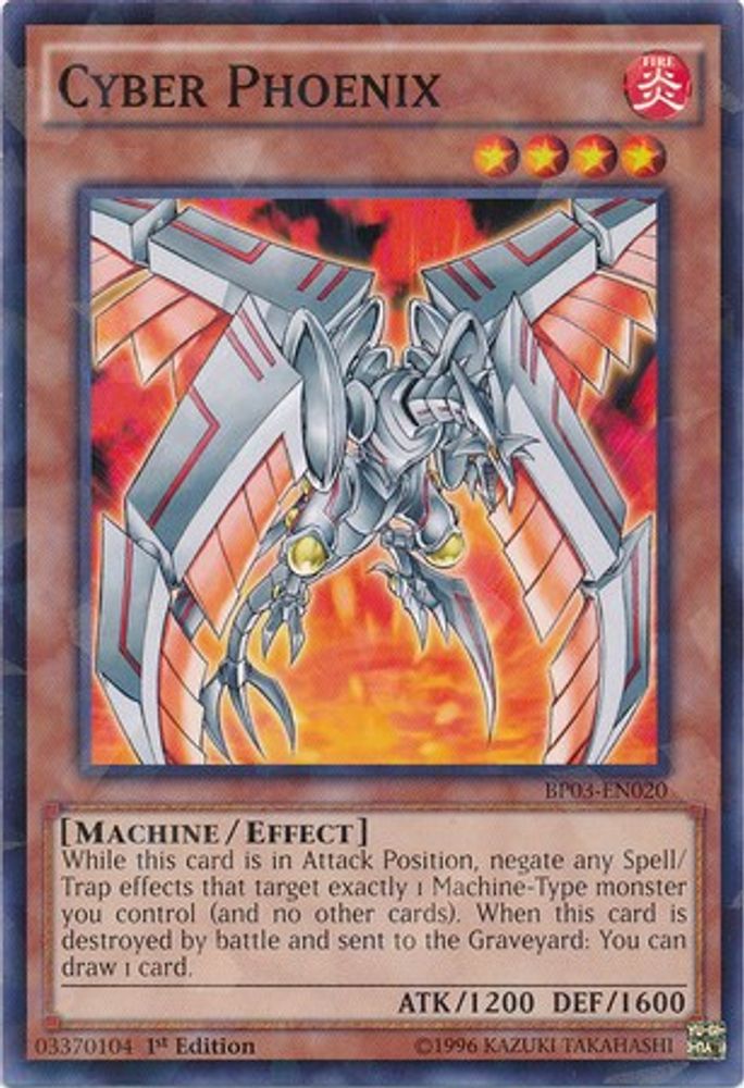 Cyber Phoenix (Shatterfoil) (BP03-EN020) - Shatterfoil Rare
