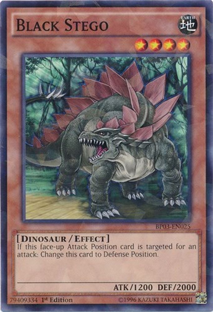 Black Stego (Shatterfoil) (BP03-EN025) - Shatterfoil Rare
