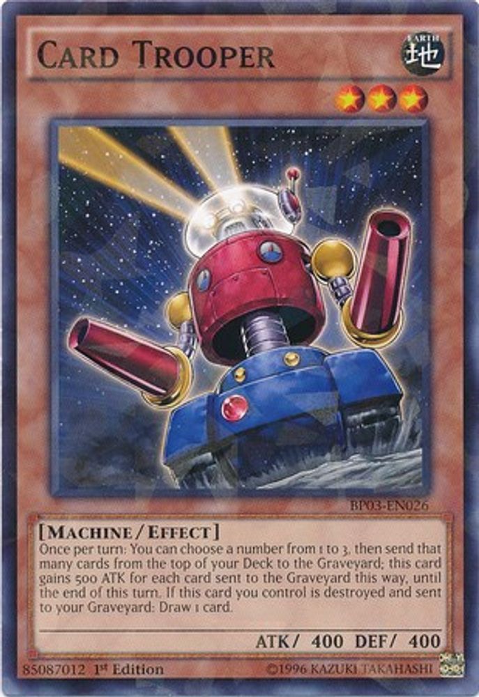 Card Trooper (Shatterfoil) (BP03-EN026) - Shatterfoil Rare