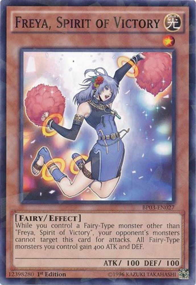 Freya, Spirit of Victory (Shatterfoil) (BP03-EN027) - Shatterfoil Rare