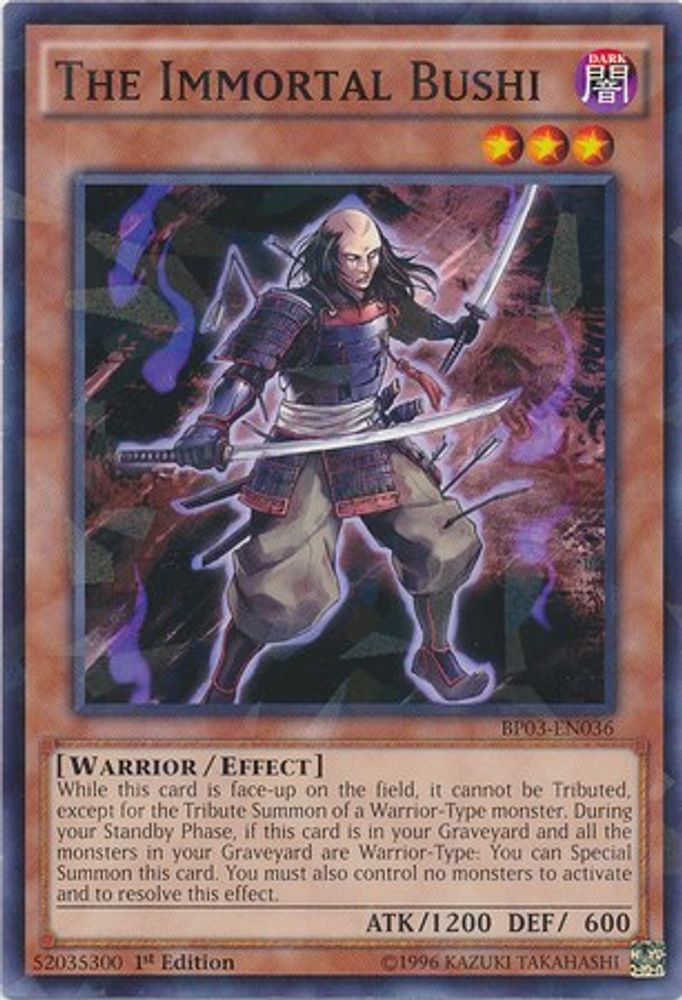 Le Bushi Immortel [BP03-EN036] Shatterfoil Rare 