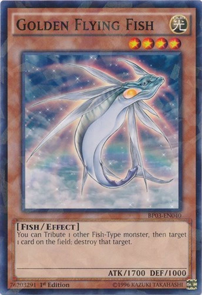 Golden Flying Fish (Shatterfoil) (BP03-EN040) - Shatterfoil Rare