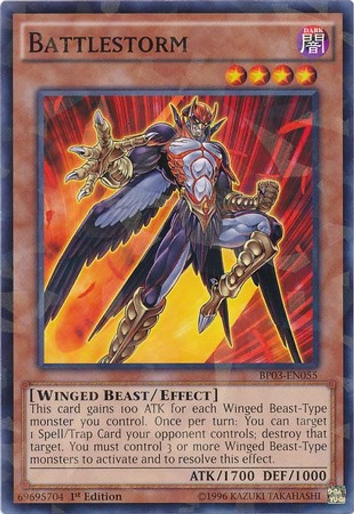 Battlestorm (Shatterfoil) (BP03-EN055) - Shatterfoil Rare