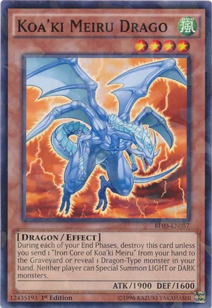 Koa'ki Meiru Drago (Shatterfoil) (BP03-EN057) - Shatterfoil Rare