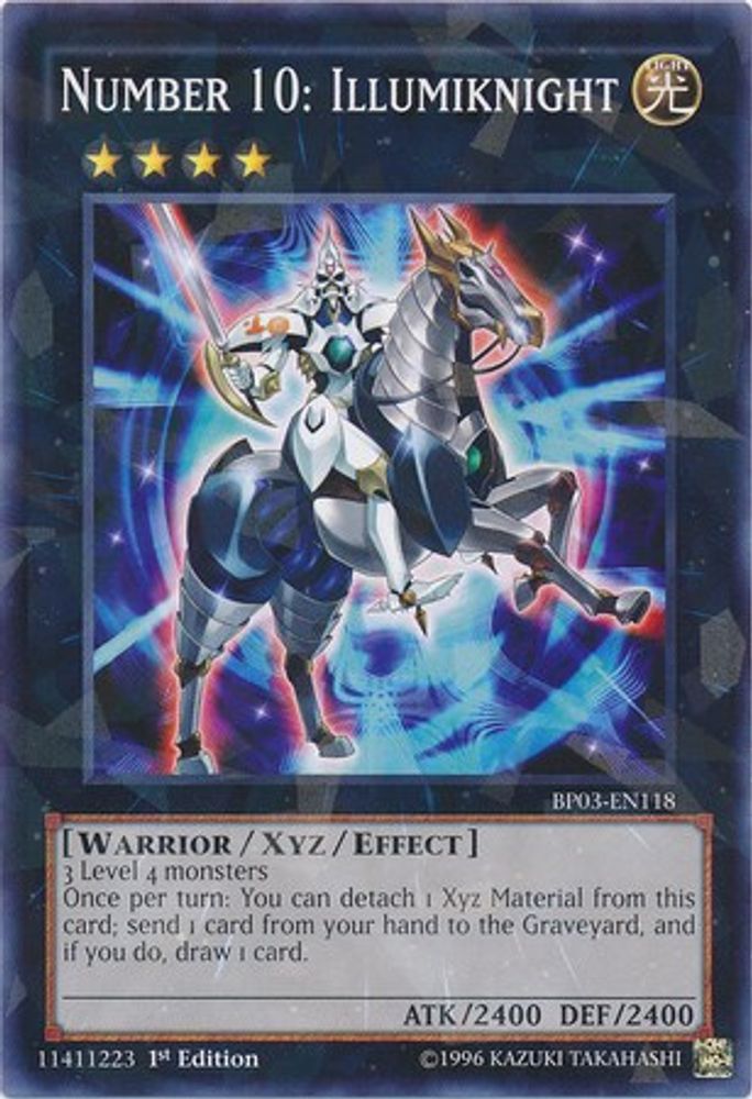 Number 10: Illumiknight (Shatterfoil) (BP03-EN118) - Shatterfoil Rare