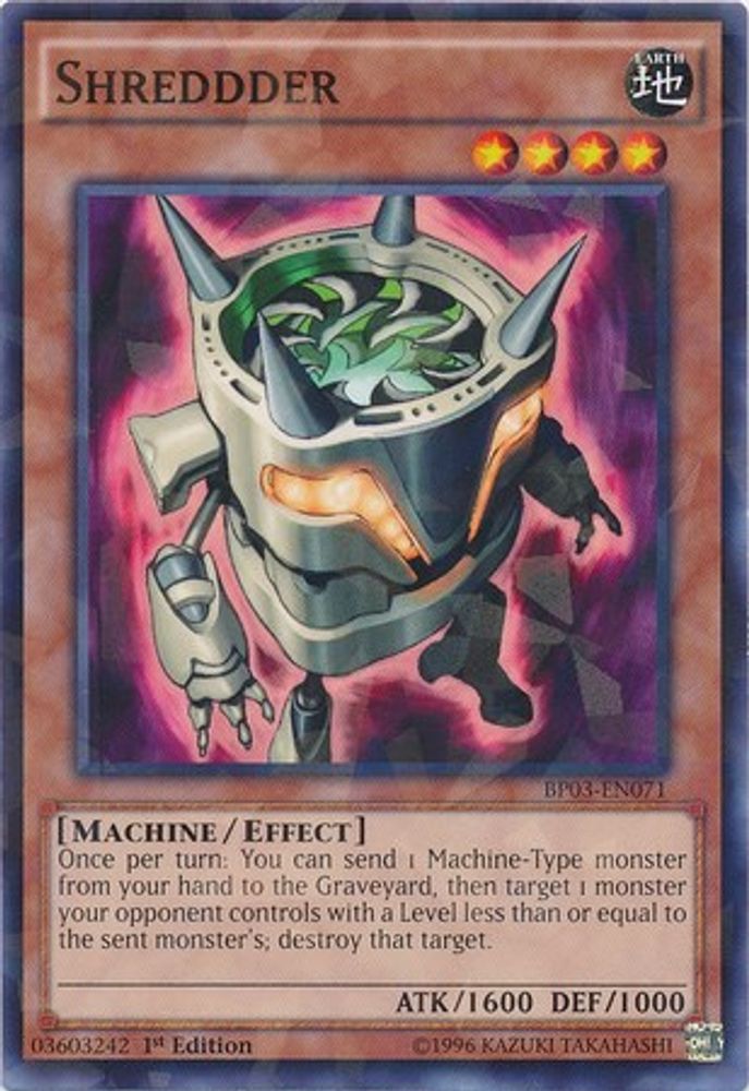 Shreddder (Shatterfoil) (BP03-EN071) - Shatterfoil Rare