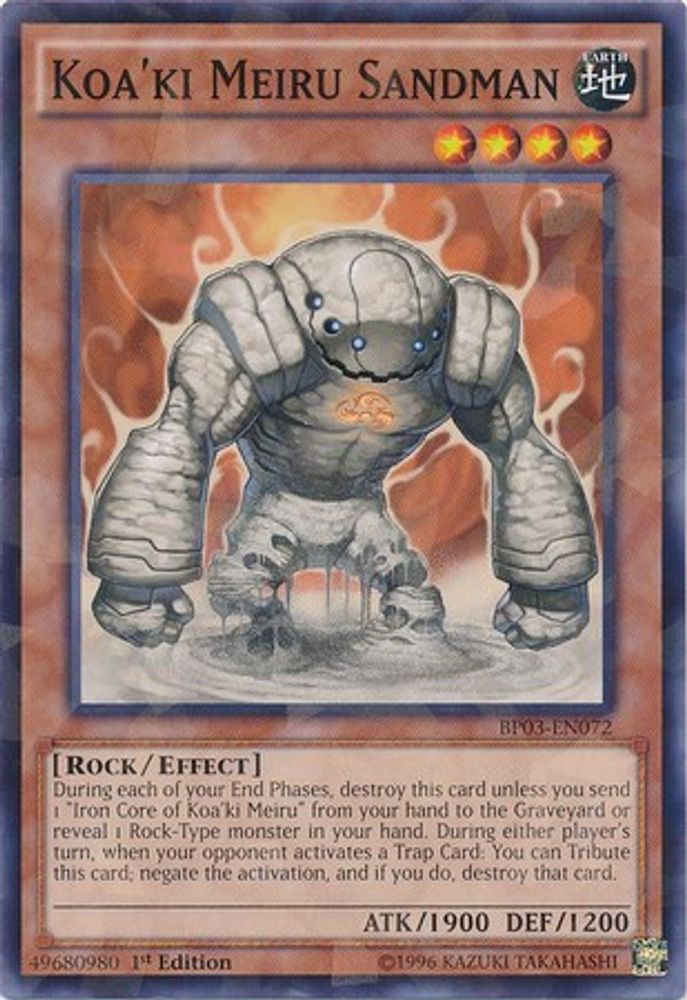 Koa'ki Meiru Sandman (Shatterfoil) (BP03-EN072) - Shatterfoil Rare
