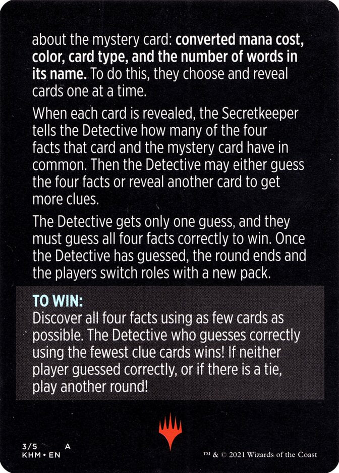Booster Sleuth (Mini-jeu magique) [Mini-jeu Kaldheim] 