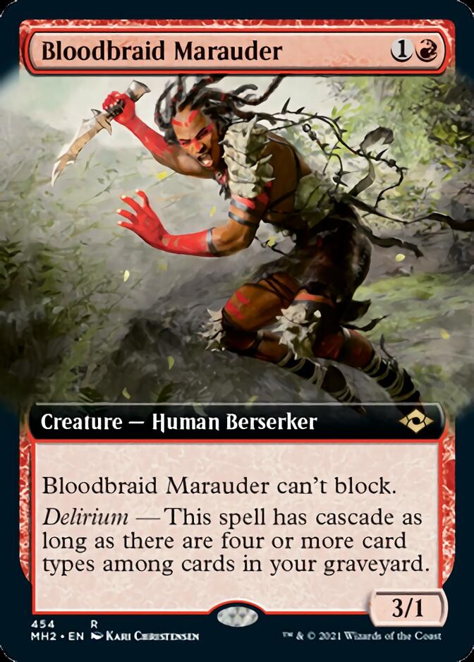 Bloodbraid Marauder (Extended Art) (MH2-454) - Modern Horizons 2: (Extended Art)