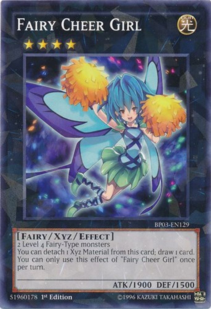 Fairy Cheer Girl [BP03-EN129] Shatterfoil Rare 