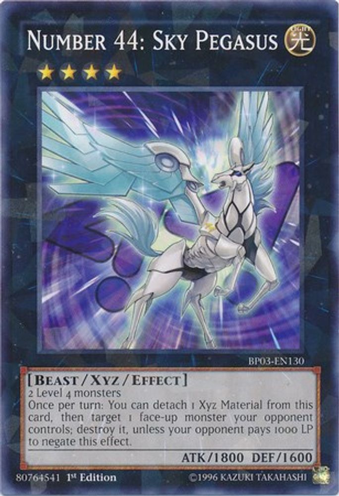 Numéro 44 : Sky Pegasus [BP03-EN130] Shatterfoil Rare 
