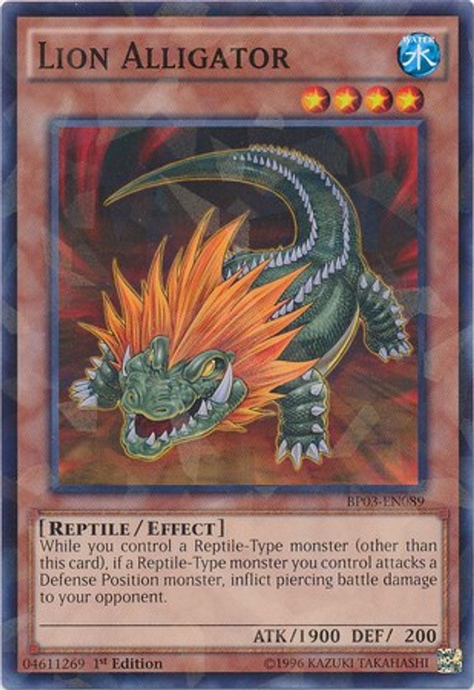 Lion Alligator (Shatterfoil) (BP03-EN089) - Shatterfoil Rare